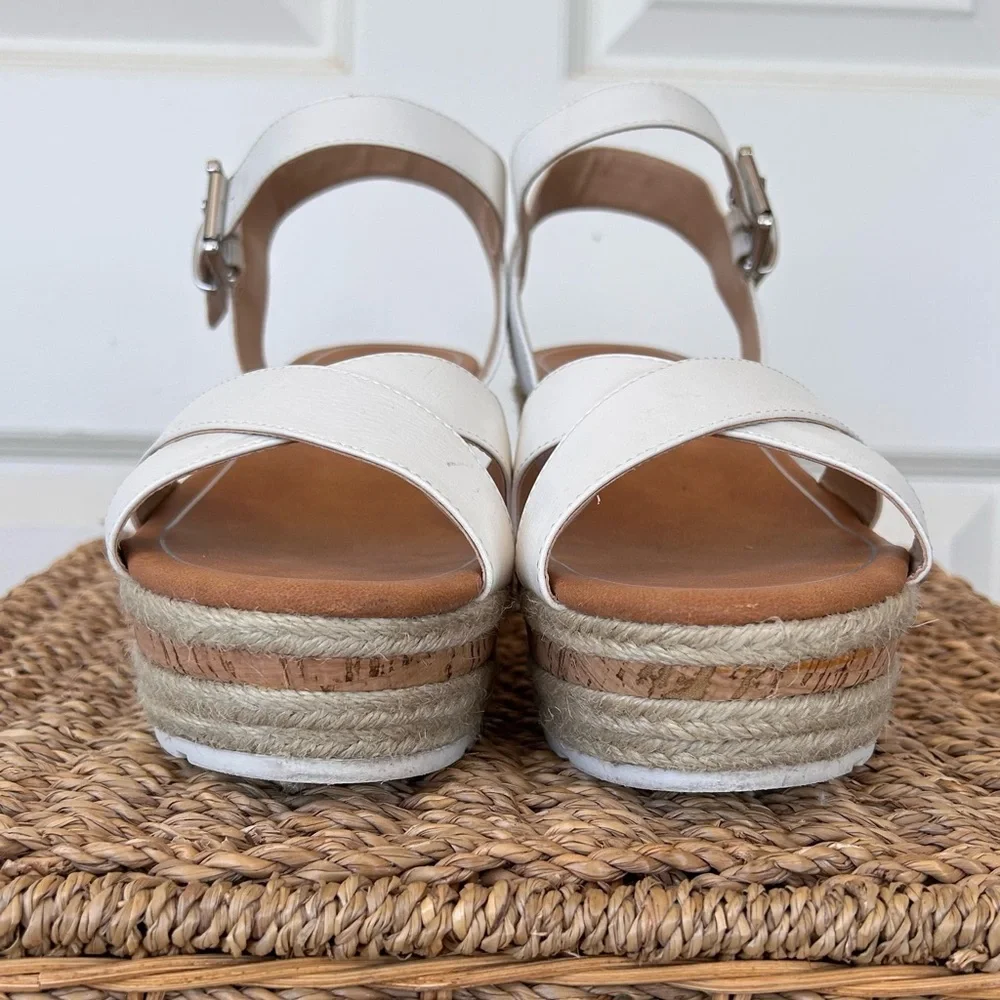 …me Too Sandy Espadrille‎ Platform Wedge Cork Jute Size 9